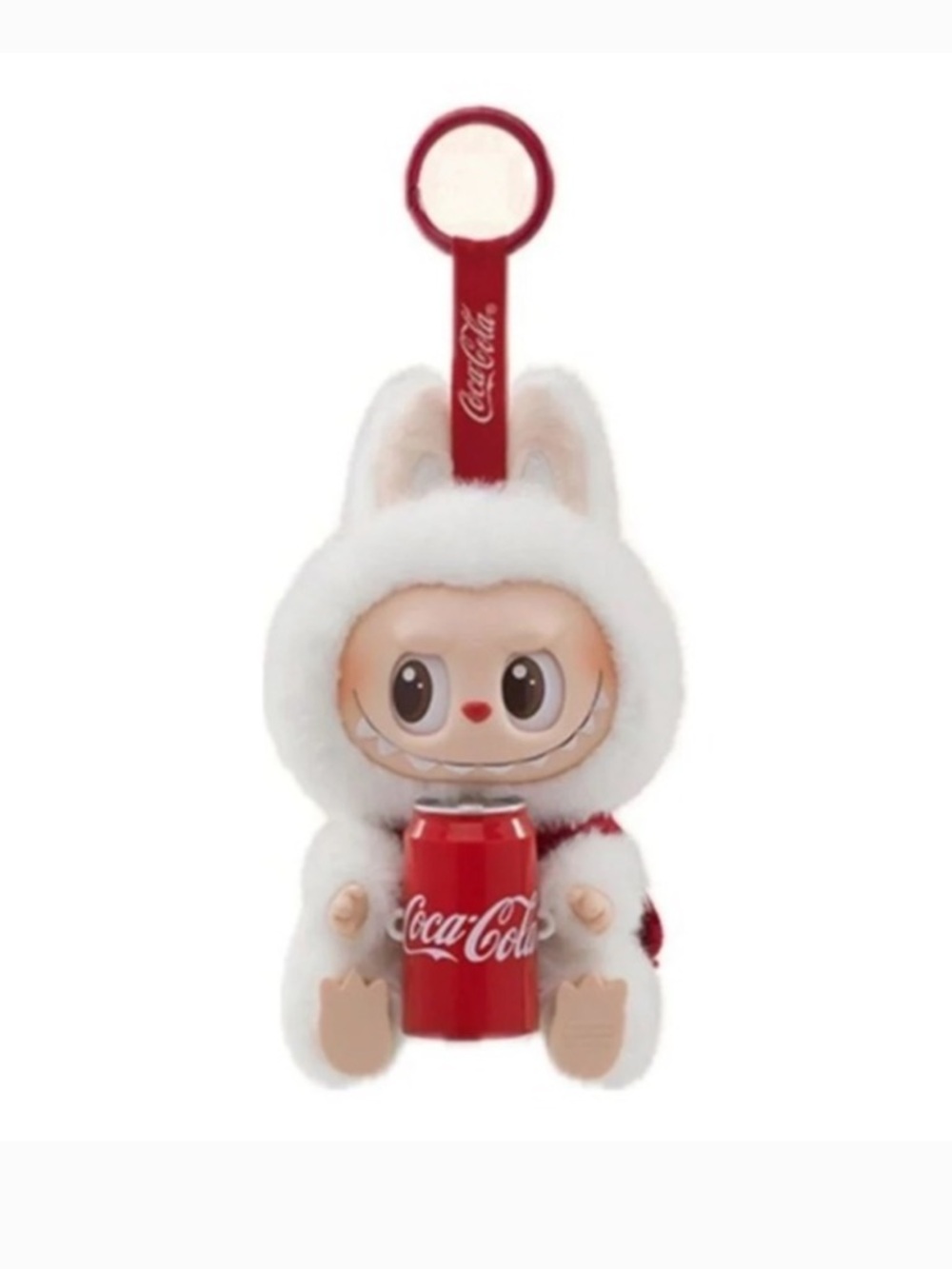 Auth POP MART x THE MONSTERS LABUBU Coca-Cola Labubu Vinyl Plush - Happy Factor